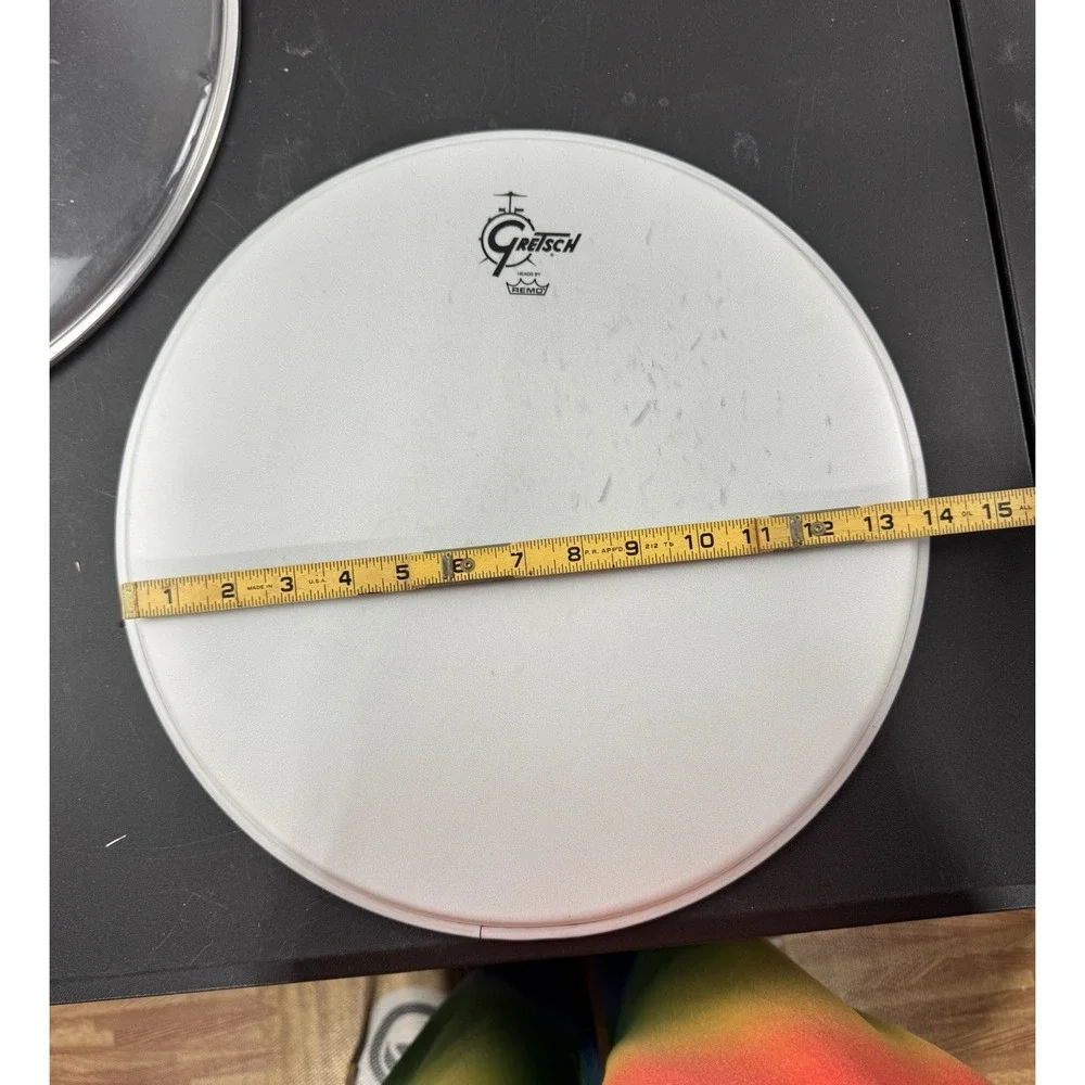 set of 4 Drum Heads Gretsch Heads by‎ Remo 15, 14, 12, and 10 inches